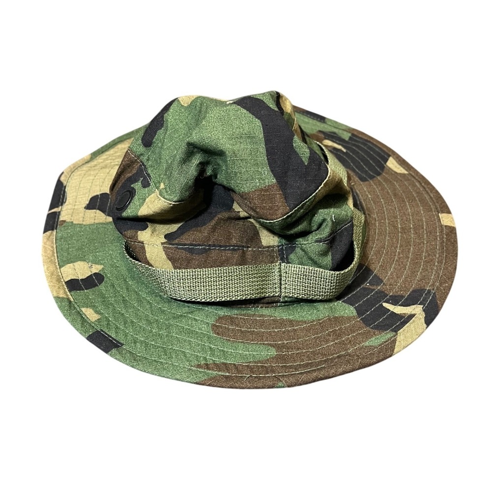Propper Boonie Hat Mens 7 1/4 Green Woodland Camo Sun Hot Weather Military Cap